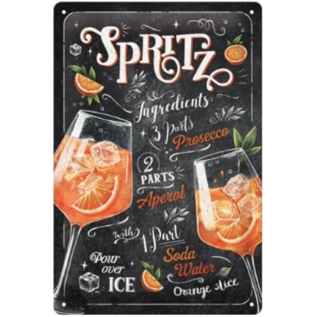 ENSEIGNE METAL 20x30 APEROL SPRITZ