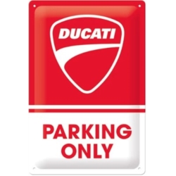 ENSEIGNE METAL 20x30 DUCATI PARKING ONLY