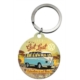 PORTE CLE ROND VW BULLI LETS GET LOST - 4cm