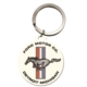 PORTE CLE ROND FORD MUSTANG HORSE & STRIPES LOGO - 4cm