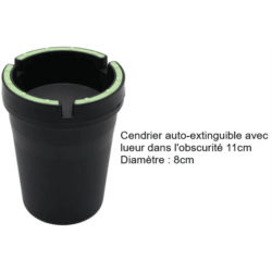 CENDRIER AUTO-EXTINGUIBLE LUMINEUX