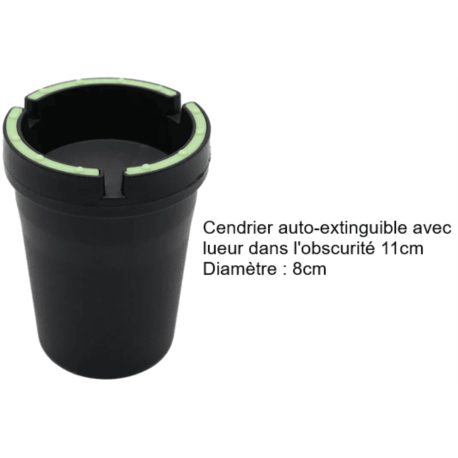 CENDRIER AUTO-EXTINGUIBLE LUMINEUX