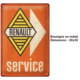 ENSEIGNE METAL 20X30 SERVICE RENAULT