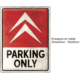 ENSEIGNE METAL 30X40 CITROEN - PARKING ONLY