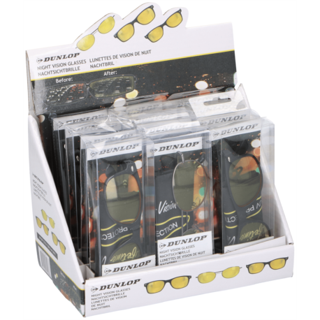 LUNETTES DE VISION NOCTURNE JAUNES DUNLOP