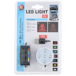 SUPPORT LED 7 COULEURS 5LEDS USB 5V ALL RIDE