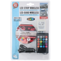 BANDE LED 2M 60 LEDS MULTICOULEURS 12/24V ALL RIDE