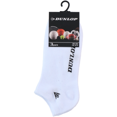 CHAUSSETTES SNEAKER BLANCHES 39-46 DUNLOP