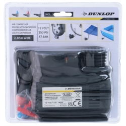 COMPRESSEUR 12V 10A 73PSI 5 BAR DUNLOP