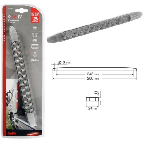 FEU DE GABARIT 12 LED 24V ROUGE