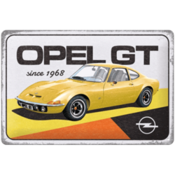 ENSEIGNE METAL 20x30 OPEL - GT SINCE 1968