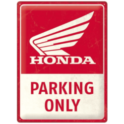 ENSEIGNE METAL 30X40 HONDA MC - PARKING ONLY