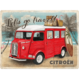 ENSEIGNE METAL 30X40 CITROEN TYPE H - LET'S GO TRAVEL