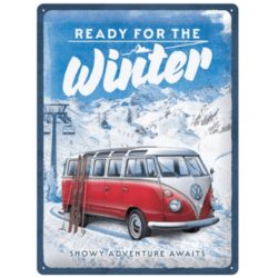 ENSEIGNE METAL 30X40 VOLKSWAGEN READY FOR THE WINTER