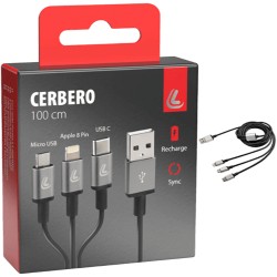 CABLE DE CHARGE 3 CONNECTEURS