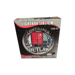 ENSEIGNE LUMINEUSE CONTAINER ROUGE 17X17 USB 5V