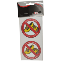 STICKER X2 DO NOT ENTER CLOGS