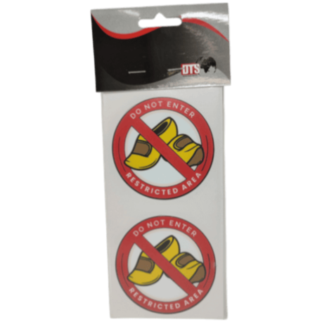 STICKER X2 DO NOT ENTER CLOGS