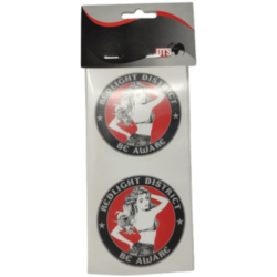 STICKER X2 RED LIGHT RED GREY