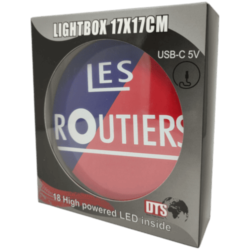 ENSEIGNE LUMINEUSE LES ROUTIERS 17x17 USB 32 LEDS