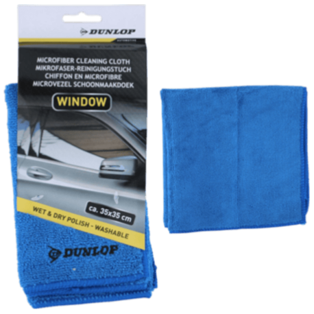 CHIFFON MICROFIBRE VITRES 35X35CM DUNLOP