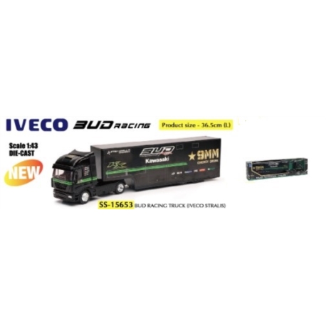 CAMION NEW IVECO 9 MM/BUD RACING TEAM TRUCK 1/43°