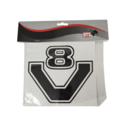 STICKER V8 BLACK
