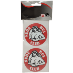 STICKER X2 NUDE BUS CLUB 7,5CM