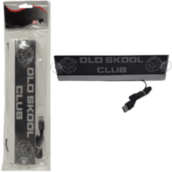 ENSEIGNE LED 30X6CM RGB OLD SKOOL CLUB AVEC PRISE USB