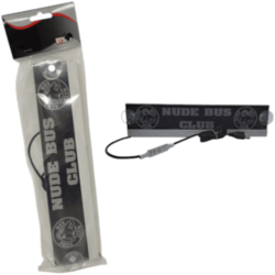 ENSEIGNE LED 30X6CM RGB NUDE BUS AVEC PRISE USB