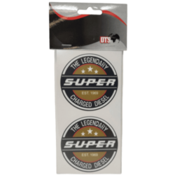 STICKER X2 LEGENDARY DIESEL GOLD 7,5CM