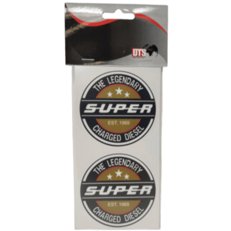 STICKER X2 LEGENDARY DIESEL GOLD 7,5CM