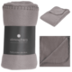 PLAID POLAIRE 125X150 GRIS