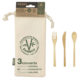 COUVERTS REUTILISABLES EN BAMBOU AVEC POCHON
