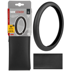 COUVRE VOLANT ELASTIQUE NOIR M 44/46CM