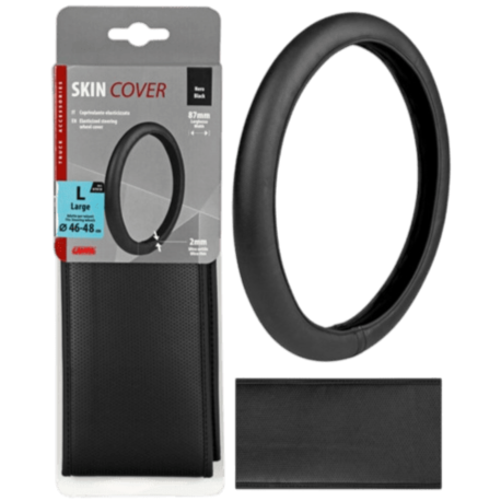 COUVRE VOLANT ELASTIQUE NOIR L 46/48CM