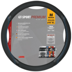 COUVRE VOLANT GT SPORT PREMIUM M 44/46CM N/B