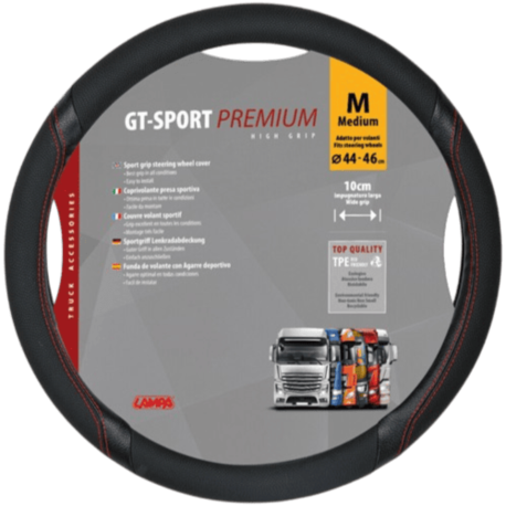 COUVRE VOLANT GT SPORT PREMIUM M 44/46CM N/R