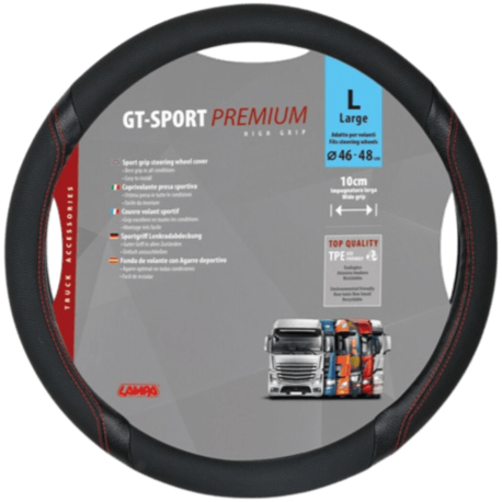 COUVRE VOLANT GT SPORT PREMIUM L 46/48CM N/R