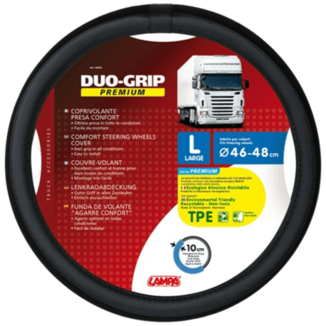 COUVRE VOLANT DUO GRIP PREMIUM L 46/48CM