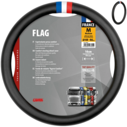 COUVRE VOLANT FLAG FRANCE M 44/46CM EN SKEENTEX