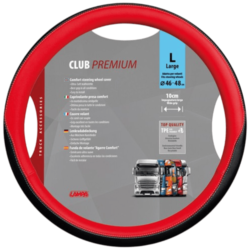 COUVRE VOLANT CLUB PREMIUM L 46/48CM ROUGE