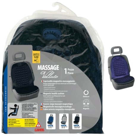 COUVRE SIEGE MASSAGE BLEU