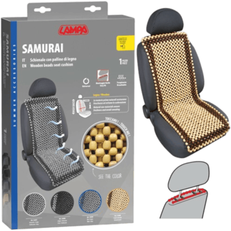 COUVRE SIEGE SAMOURAI BOIS NATUREL