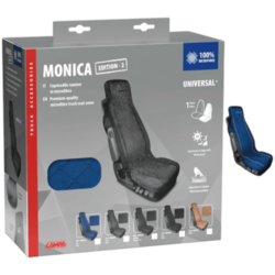 COUVRE SIEGE MONICA MICROFIBRE BLEU