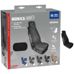COUVRE SIEGE MONICA MICROFIBRE NOIR