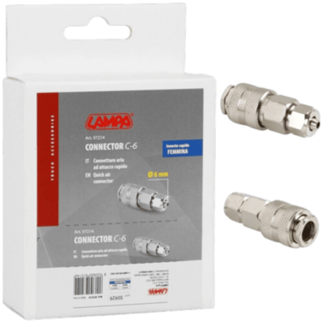 CONNECTEUR AIR C-6 6MM RACCORD FEMELLE