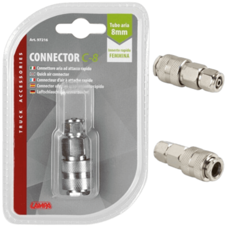 CONNECTEUR AIR C-8 8MM RACCORD FEMELLE