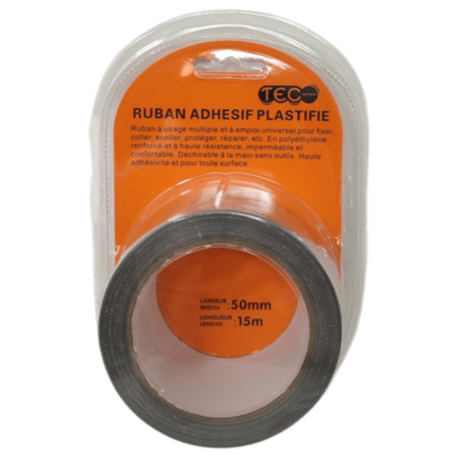 ADHESIF GRIS 15MX50MM TEC
