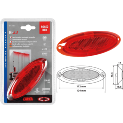 FEU DE GABARIT R-23 4 LEDS 12/24V ROUGE
